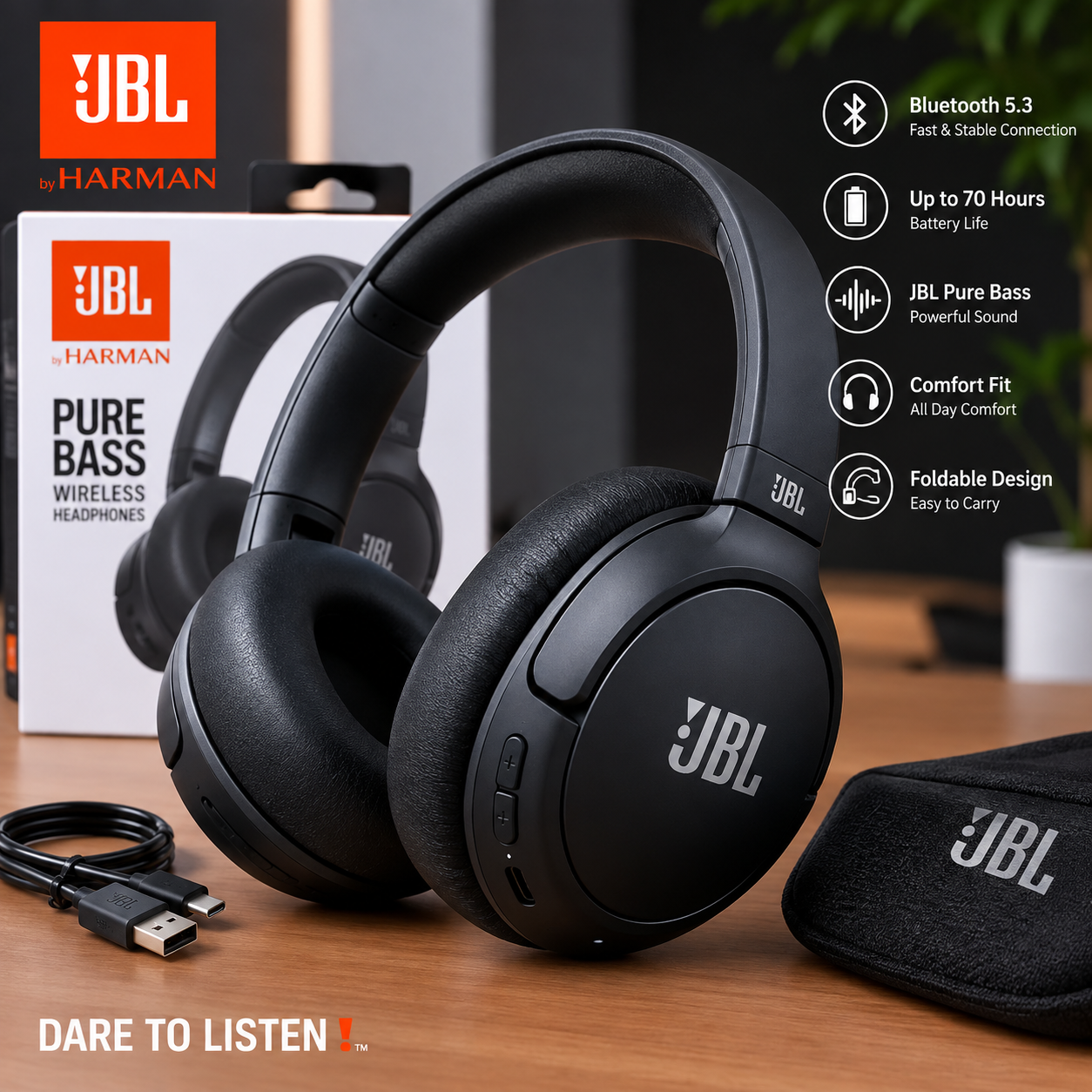 JBL Tune 520Bt Headphones